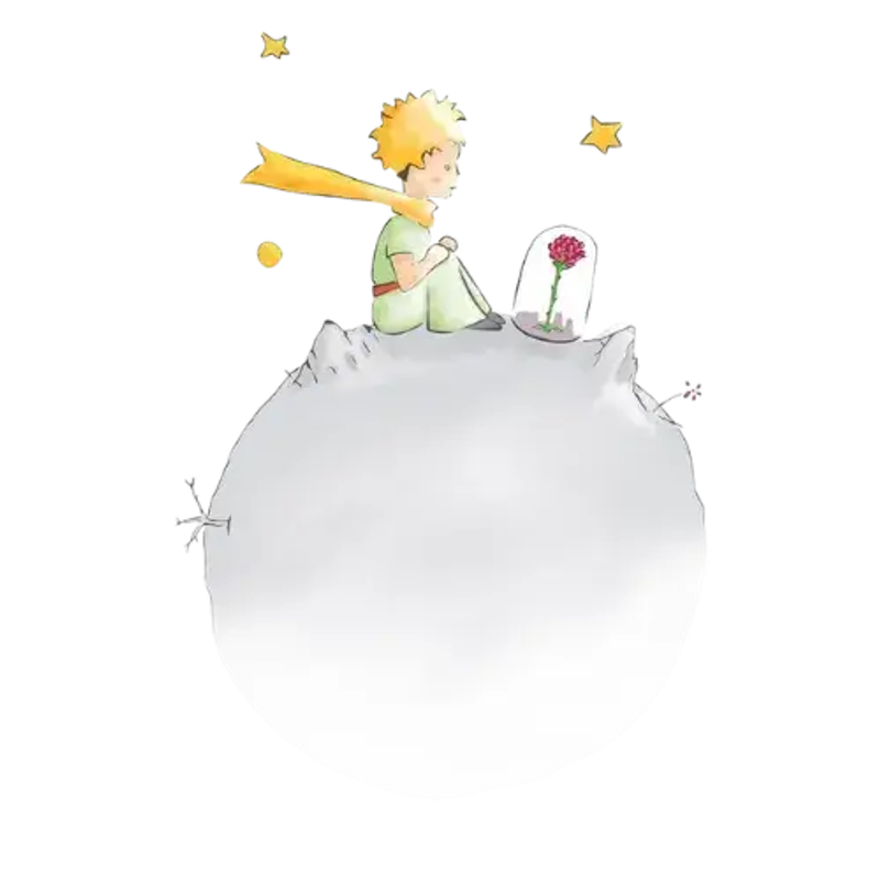 The Little Prince illustration representing my passion for aviation and literature